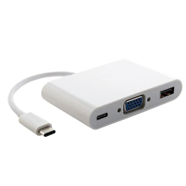 Astrotek Thunderbolt USB-C to VGA for Apple Macbook Chromebook Pixel White